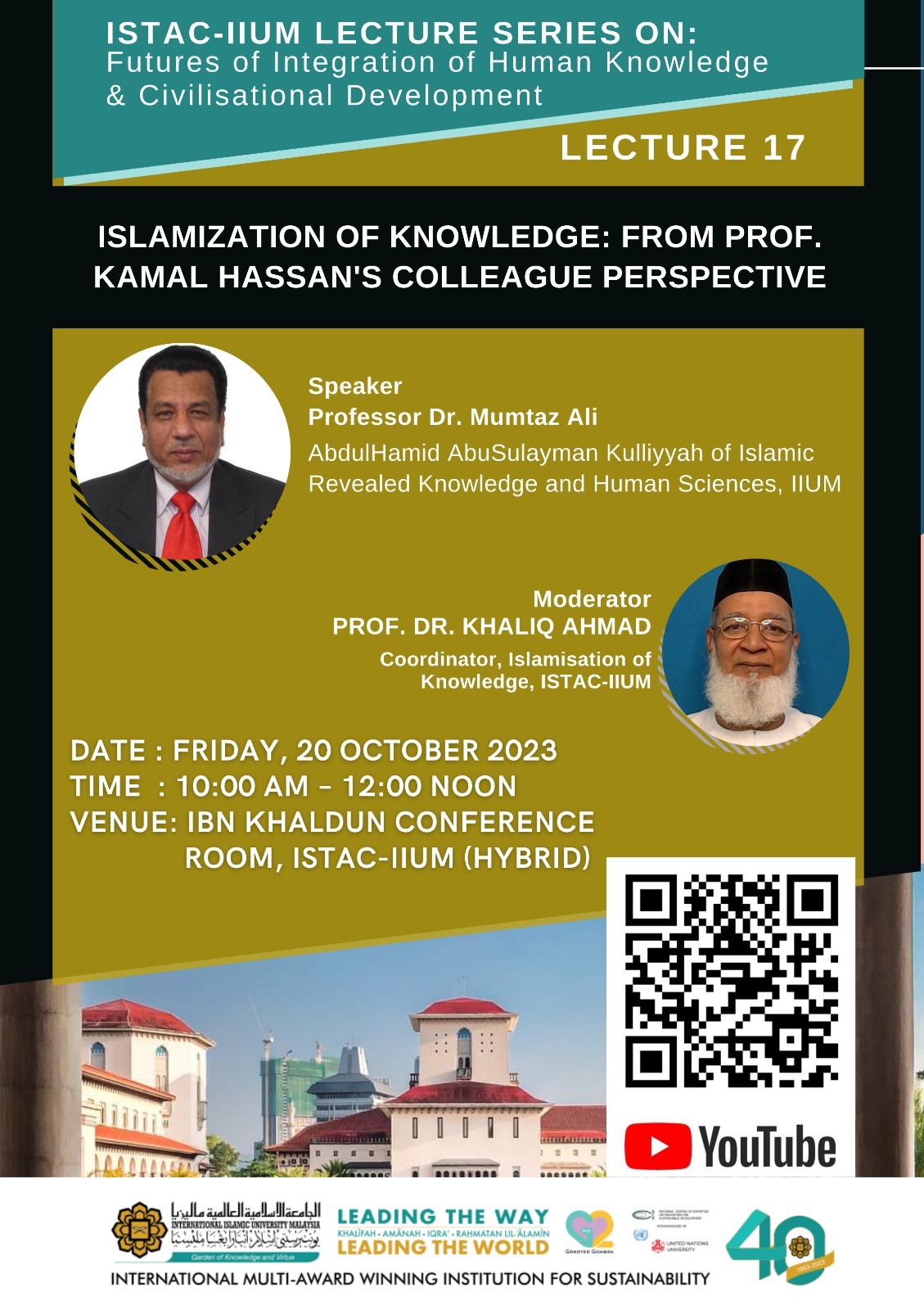 ISLAMIZATION OF KNOWLEDGE:FRAME PROF.KAMAL HASSAN'S COLLEAGUE PERSPECTIVE